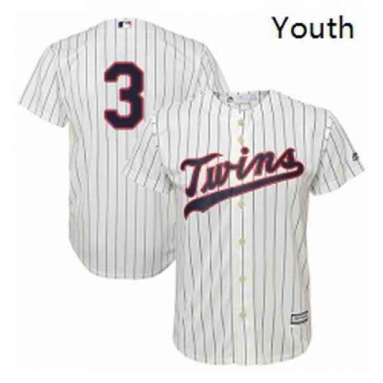 Youth Majestic Minnesota Twins 3 Harmon Killebrew Replica Cream Alternate Cool Base MLB Jersey